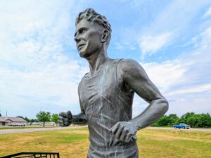 Statue of Andy Payne